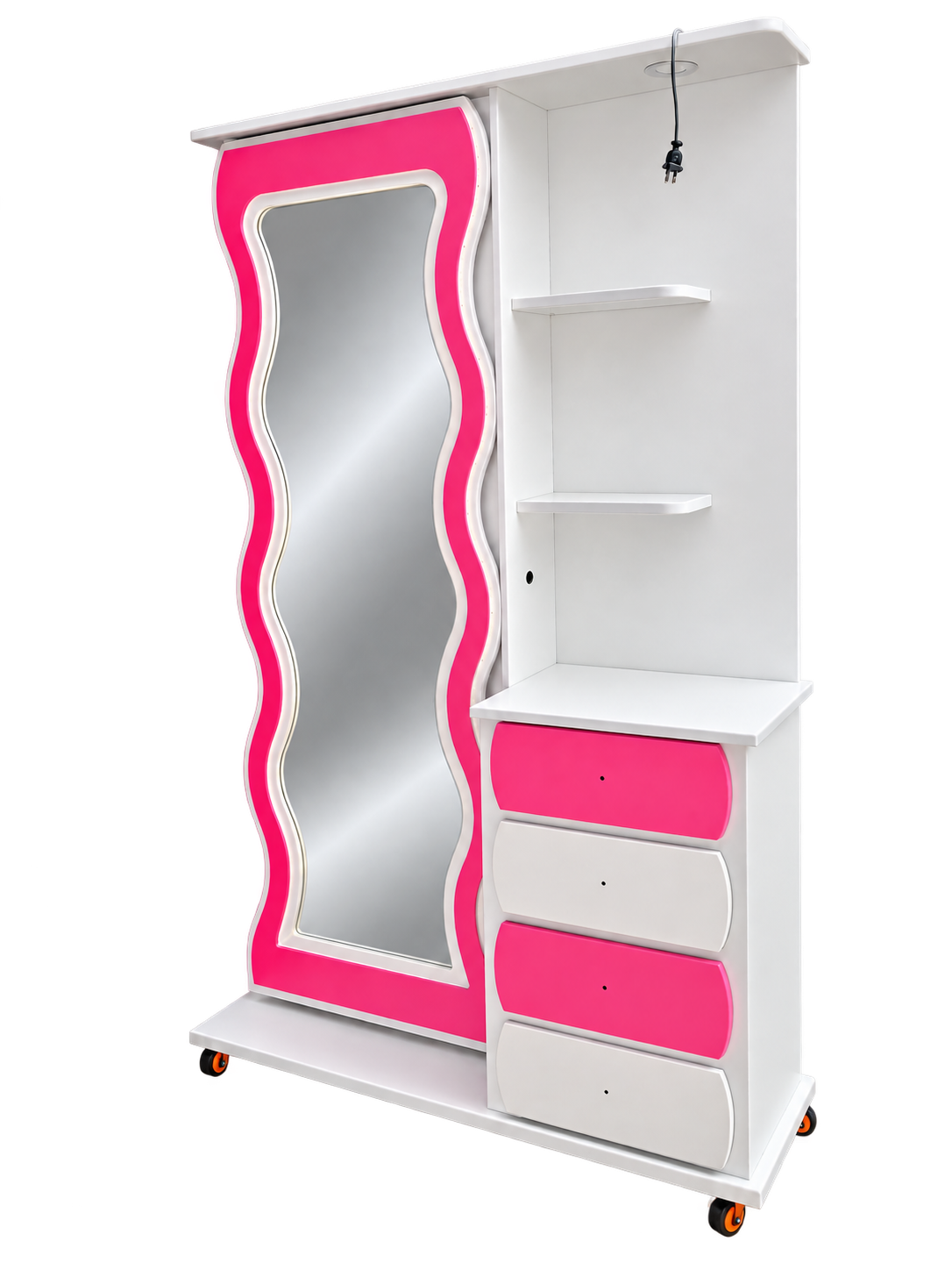 Peinador blanco y rosa