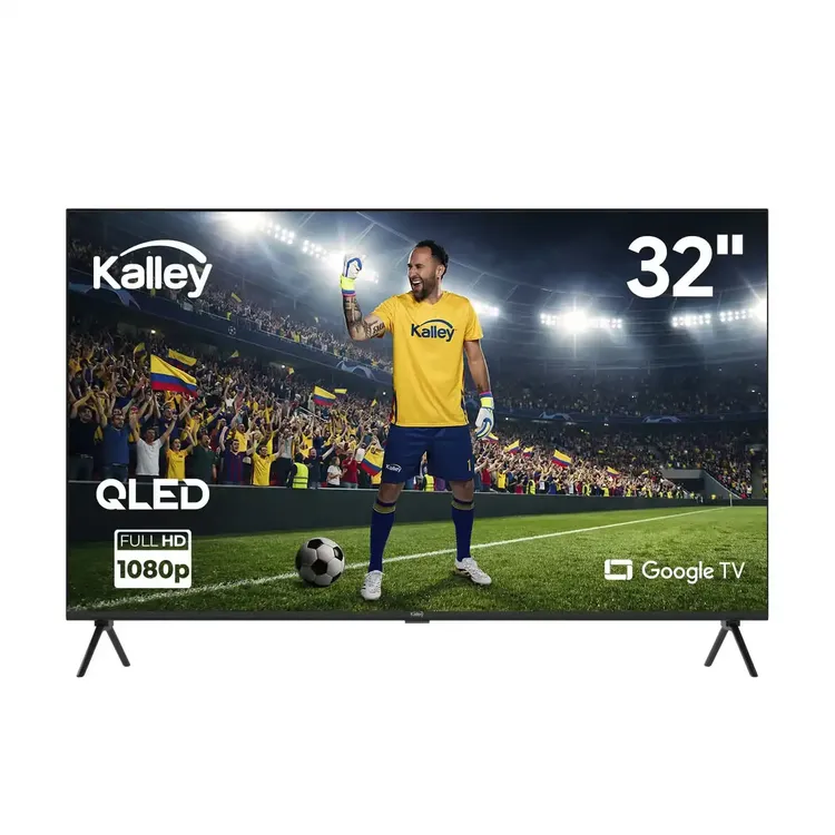 Televisor Kalley 32 pulgadas · FHD QLED — imagen de referencia