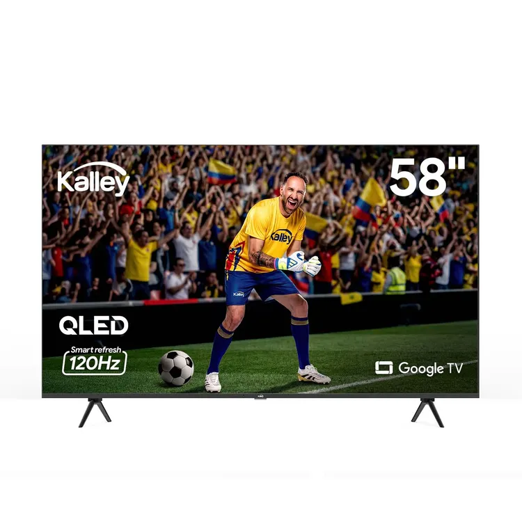 Televisor Kalley · 58 pulgadas · QLED — imagen de referencia