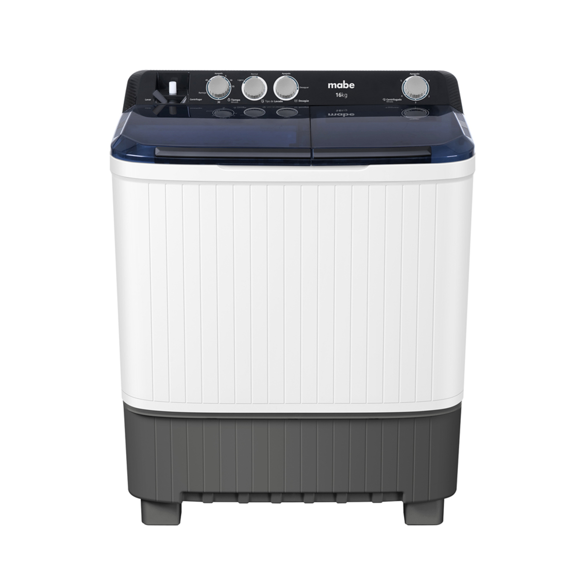 Lavadora Mabe semiautomática de carga superior · 16 kg — imagen de referencia